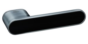 Ручка дверная GAVROCHE GR CLICK MSC BLACK (сатиновое серебро/чëрный)